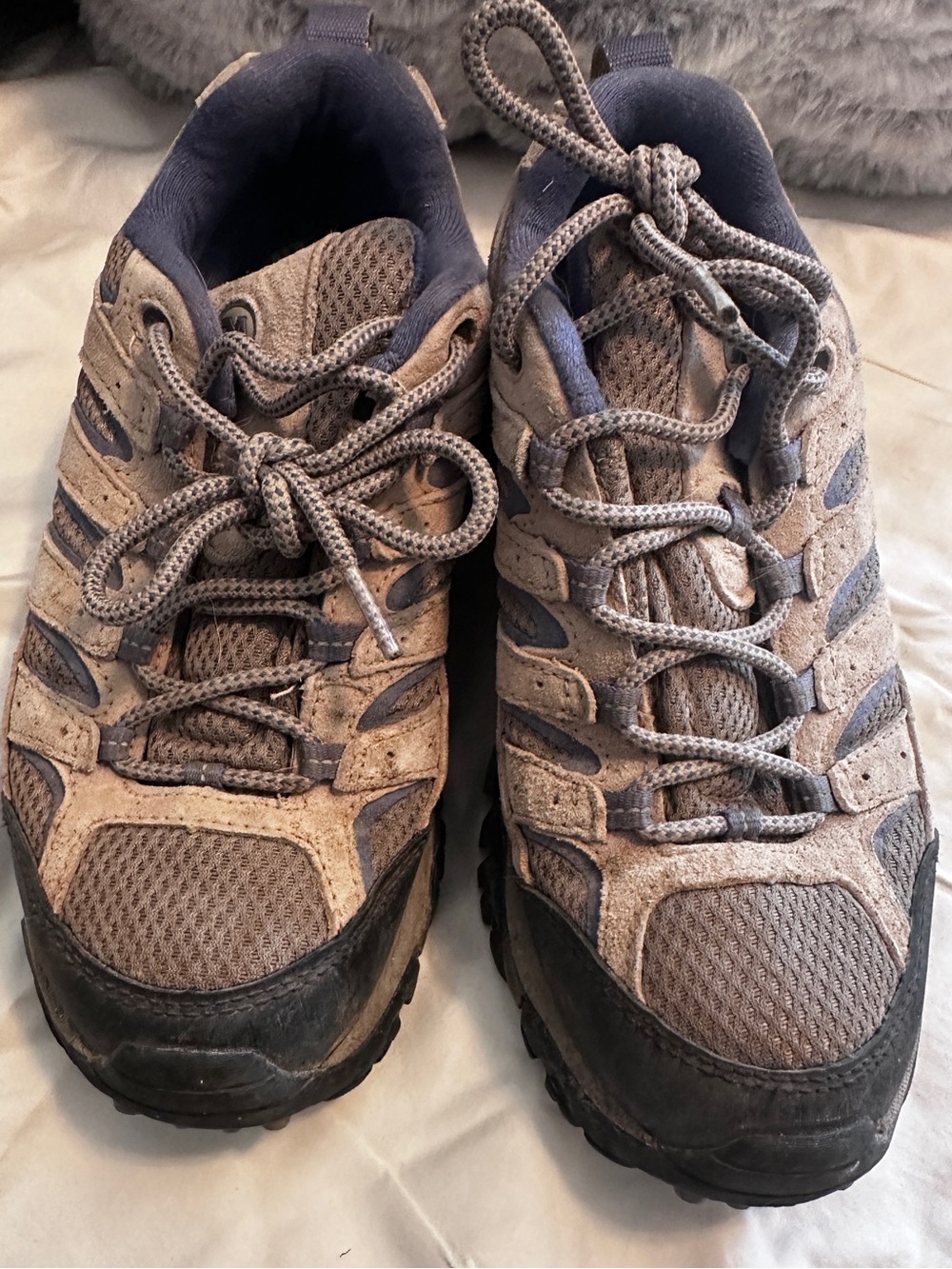 Merrell Gray and Navy Women's Trail Sneakers